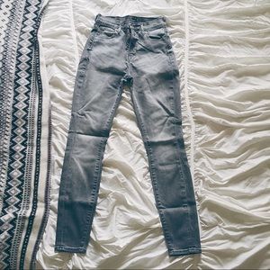 Lucky Brand Olivia High Rise Faded Grey Skinnies